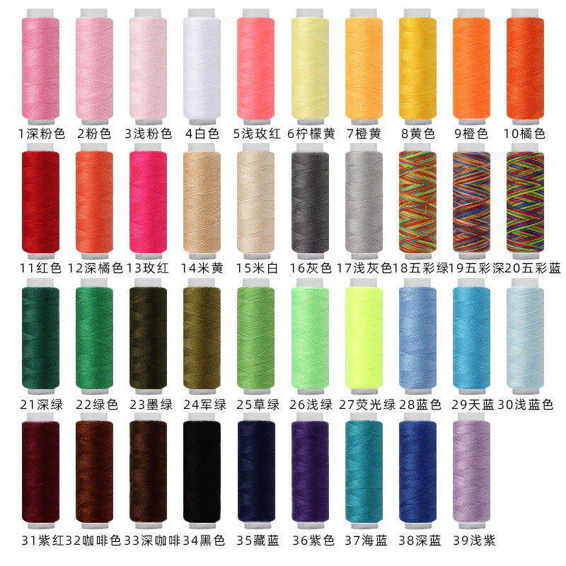 Colorful Household Sewing Thread DIY Small Spool Polyester Hand Sewing Thread Sewing Accessories 402 Sewing Thread Wholesale