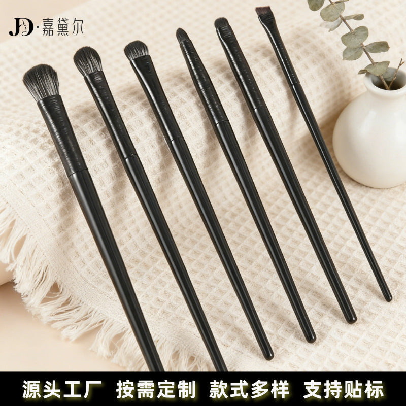 Precision Eyeliner and Eyeshadow Brush Set - Angled, Ultra-Thin, Soft Bristle Makeup Tools