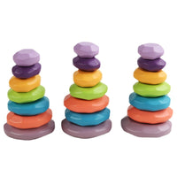 Rainbow Pebble Stacking Stones Sensory Training Balance Game Toy
