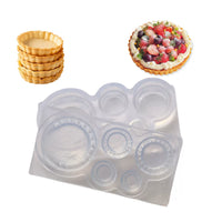 Miniature Fruit Tart Base Silicone Mold for Dollhouse Clay Crafts