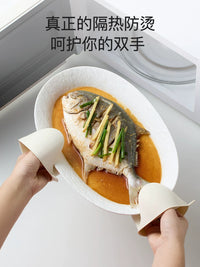 Meelyhome Silicone Oven Mitts Heat Resistant Pinch Grips for Baking and Cooking