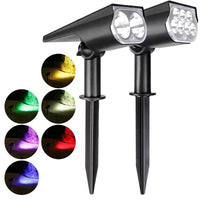 Solar Powered Outdoor Waterproof Landscape Spotlights for Garden and Yard Decoration