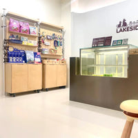 Modern Stainless Steel Birch Plywood Display Cabinet with Pegboard for Retail Stores