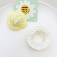5cm Woven Straw Hat Accessories for DIY Dolls, Toys, and Clog Decorations - Wholesale