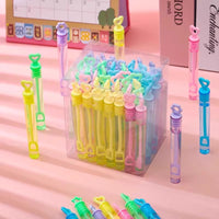 Mini Bubble Wands for Kids, Unbreakable Bubble Solution, Handheld Bubble Maker Toy for Boys and Girls