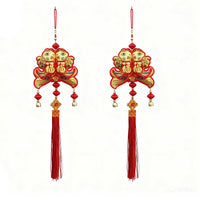 Chinese Knot Lucky Fish Hanging Ornament for Spring Festival Decoration