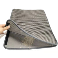 EVA Double Layer Cat Litter Mat Anti-Tracking Honeycomb Design