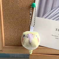 Cute Parrot Plush Keychain Bag Charm