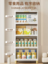 Slim Bathroom Storage Cabinet with Door, Waterproof Floor-Standing Gap Organizer for Toilet Side or Kitchen