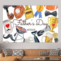 Shengyang 2024 New Father's Day Garden Flag Polyester Background Cloth Yard Festival Party Printed Hanging Flag