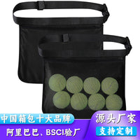 Portable Tennis Ping Pong Golf Ball Pick-Up Pouch Waist Bag