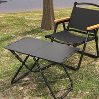 Portable Outdoor Folding Camping Table with Storage Bag and Lamp Holder Option
