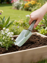 WORX Small Metal Garden Trowel Set for Planting, Digging, and Cultivating