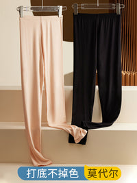 Modal Thermal Leggings for Women - Thin, Seamless, Plus Size, 9-Point Length