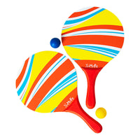 Outdoor Beach Paddle Ball Set Wooden Rackets for Family Fun Sports