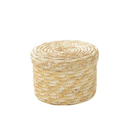 Woven Straw Storage Basket for Toys, Cosmetics, and Home Decor