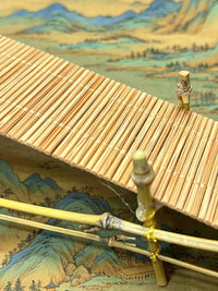 Chinese Style Retro Bamboo Dry Bridge Miniature Landscape Ornament