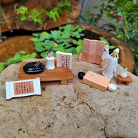 Miniature Chinese Ancient Style Calligraphy Set Micro Landscape Ornaments