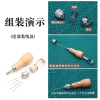 Leather Sewing Awl Kit Hand Stitcher for DIY Leather Craft Waxed Thread Canvas Repair Tool