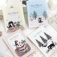 Twilight Cat Diary Series Hardcover Notebooks - Cute Cartoon Animal Journals