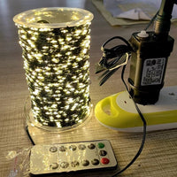 Remote Control LED Copper Wire String Lights for Christmas Tree Decoration