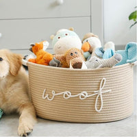 Cotton Rope Woven Storage Basket for Toys, Clothes, and Sundries