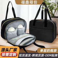 Portable Large Capacity Diaper Bag with Insulated Pocket for Moms
