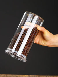 Glass Food Storage Jar with Lid for Tea, Grains, and Dry Goods