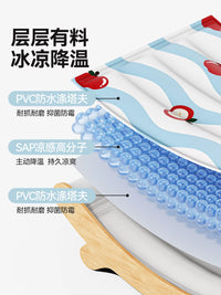 Pet Cooling Mat Lounger for Cats and Small Dogs, Scratch-Resistant Summer Ice Pad Bed
