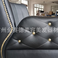 European Luxury Salon Styling Chair with Customizable Upholstery