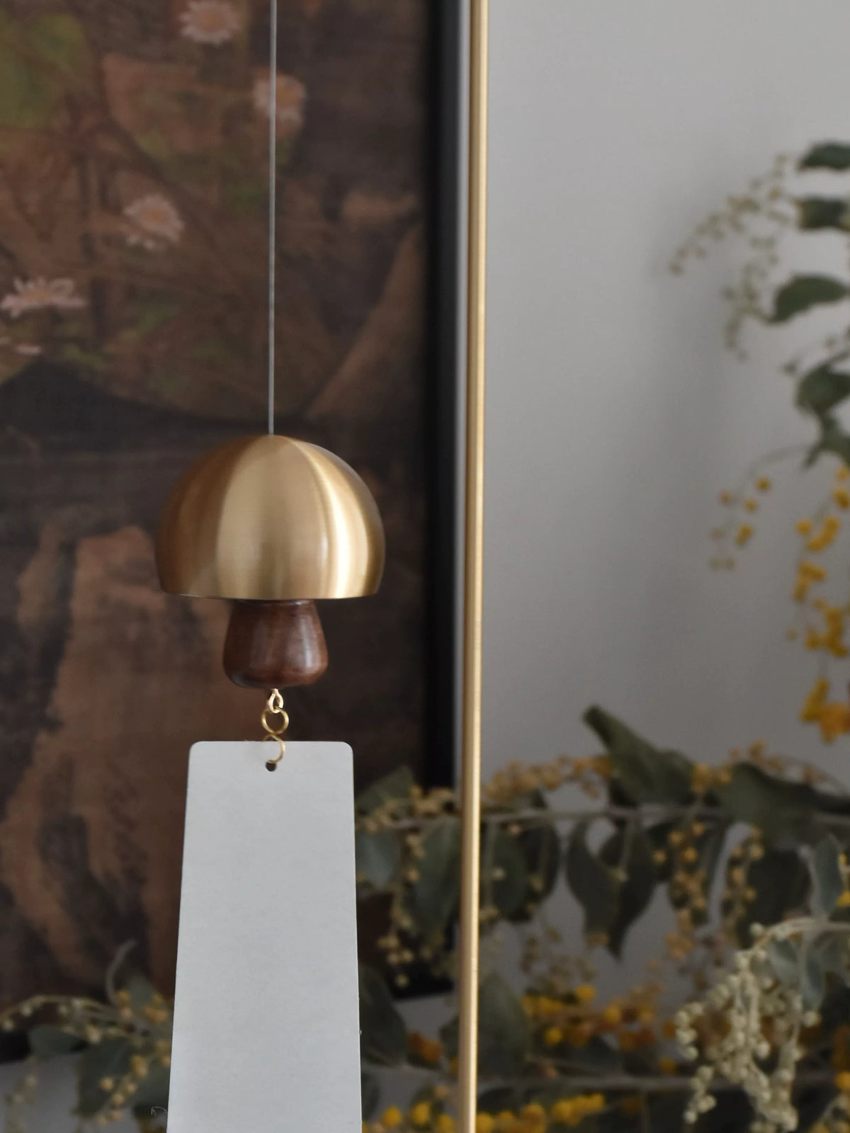 Dopamine Mushroom Japanese Copper Wind Chime for Home & Garden Decor