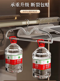 Space-Saving Short Neck Hangers for Clothes, Non-Slip, No Shoulder Bumps, Narrow Design