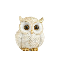 American Retro Owl Desktop Ornament for TV Cabinet & Wine Cabinet Decor, Resin Craft Housewarming Gift