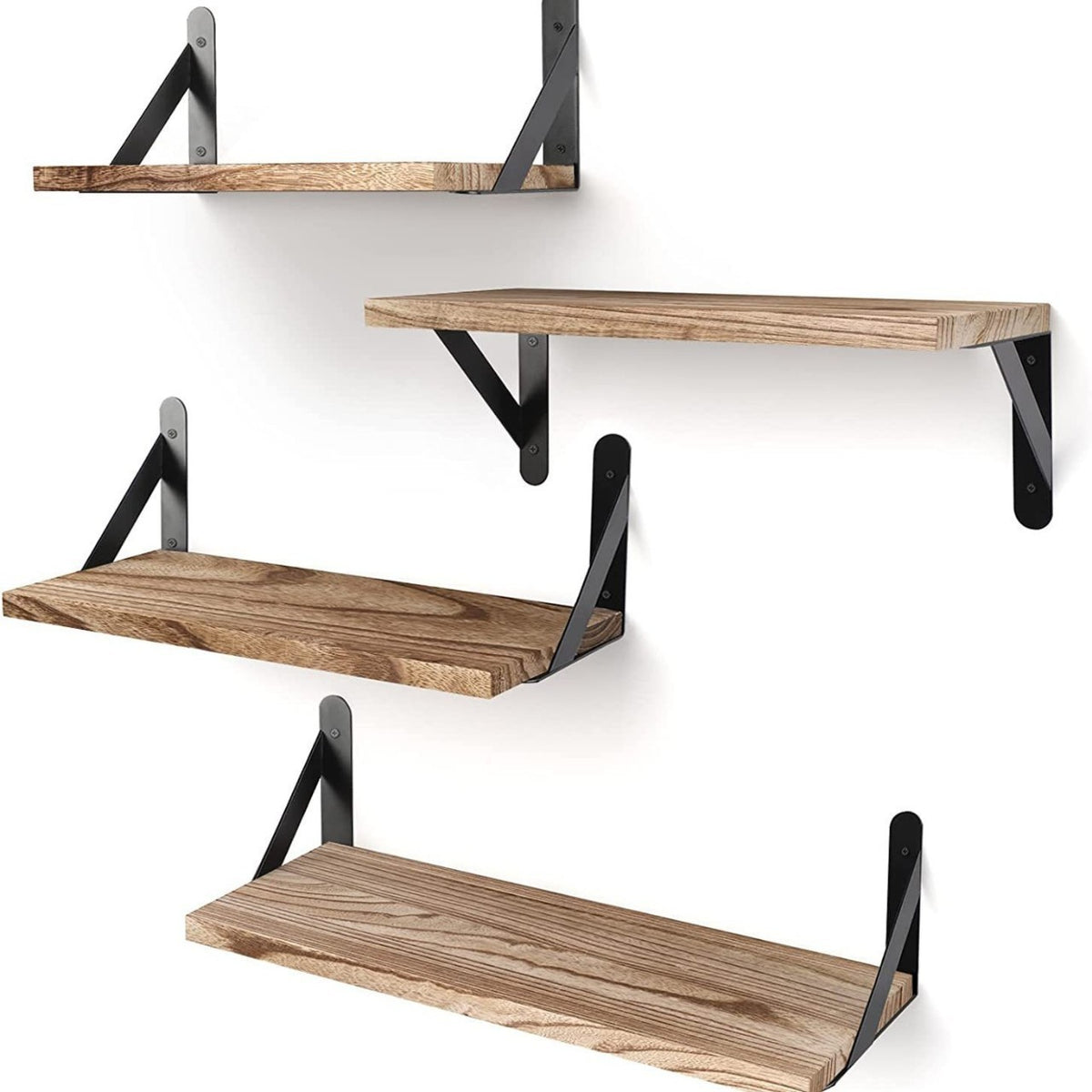 American Style Solid Wood Floating Shelf for Bathroom and Living Room Storage