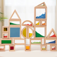 Translucent Acrylic Sensory Building Blocks for Early Learning