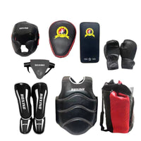 Martial Arts Training Headgear Set with Helmet and Protective Gear for Boxing Muay Thai