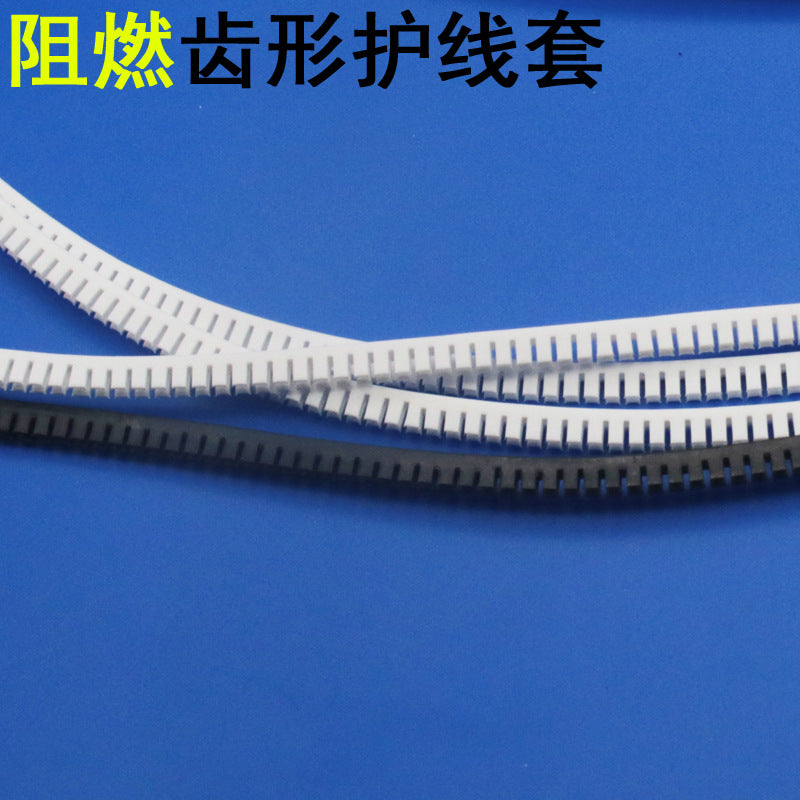 Flame Retardant Cable Protection Sleeve, Toothed Wire Guard, Insulating Cable Organizer