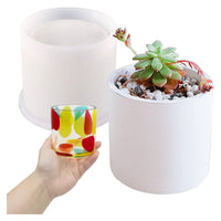 DIY Crystal Epoxy Resin Pen Holder Planter Coaster Silicone Mold Set