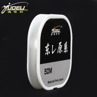 Yudeli 50/100m Nylon Fishing Line Strong Pulling Force for Lure and Sea Rod Fishing