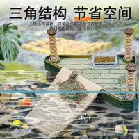 Large Turtle Tank Basking Platform Floating Dock Aquarium Ramp High Water Level Rest Platform