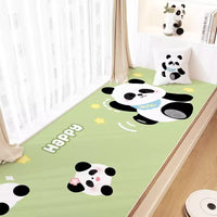Dopamine Color Flannel Bay Window Mat Non-Slip Balcony Cushion for All Seasons