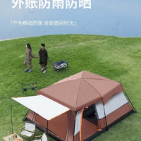 Outdoor Camping Tent 2-Room 1-Hall Portable Picnic Rainproof Sunscreen