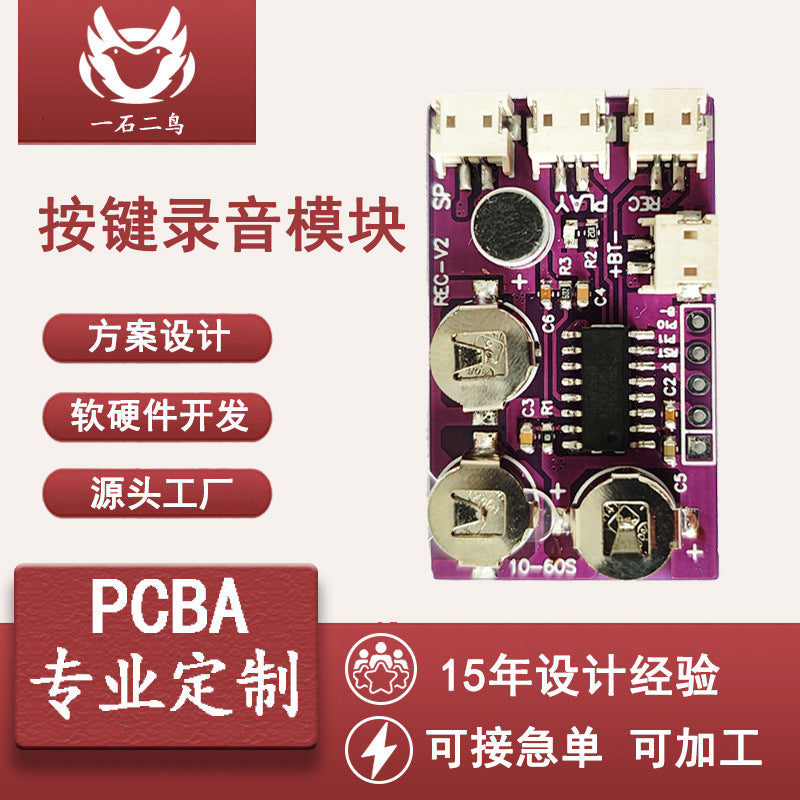 Voice Recognition Recording Module for Electronic Toys and Greeting Cards