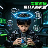 3D Rope Knot Magic Cube Puzzle for Kids, Logic Training and Stress Relief Toy