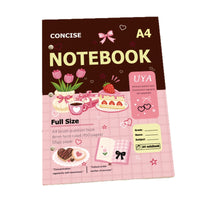 A4 American Style Thin Crisp Notebook for Students, Practice, and Notes