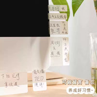 White Transparent Index Tabs Bookmark Markers Writable Sticky Notes for Students Exam Indexing
