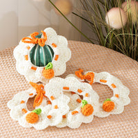 Hand-Knitted Pet Collar Scarf for Cats and Small Dogs, Adjustable Crochet Neckwear