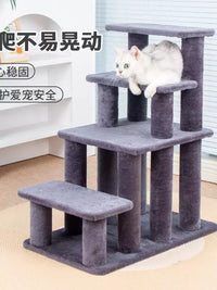 Pet Stairs for Cats and Small Dogs - Bedside Ramp for Senior Pets