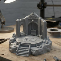 3D Printed Ancient Ruins Temple Aquarium Ornament
