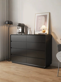 Ultra-Thin Solid Wood Chest of Drawers Modern Minimalist Storage Cabinet for Bedroom Living Room